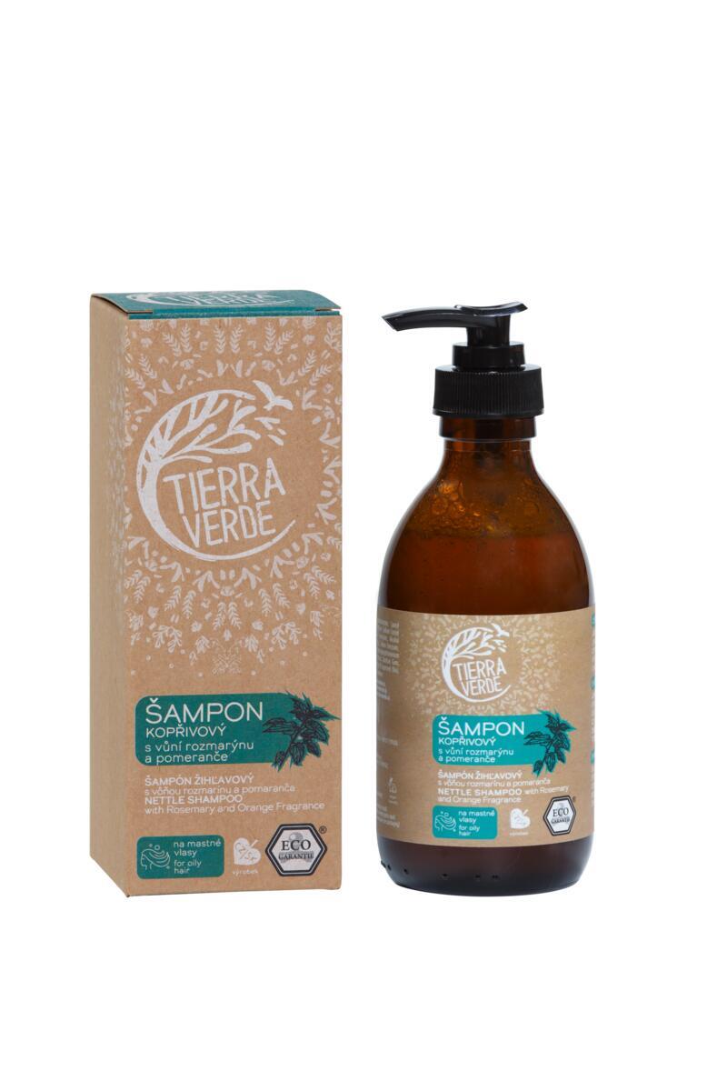  Šampón žihľavový s vôňou rozmarínu a pomaranča (fľaštička 230 ml)