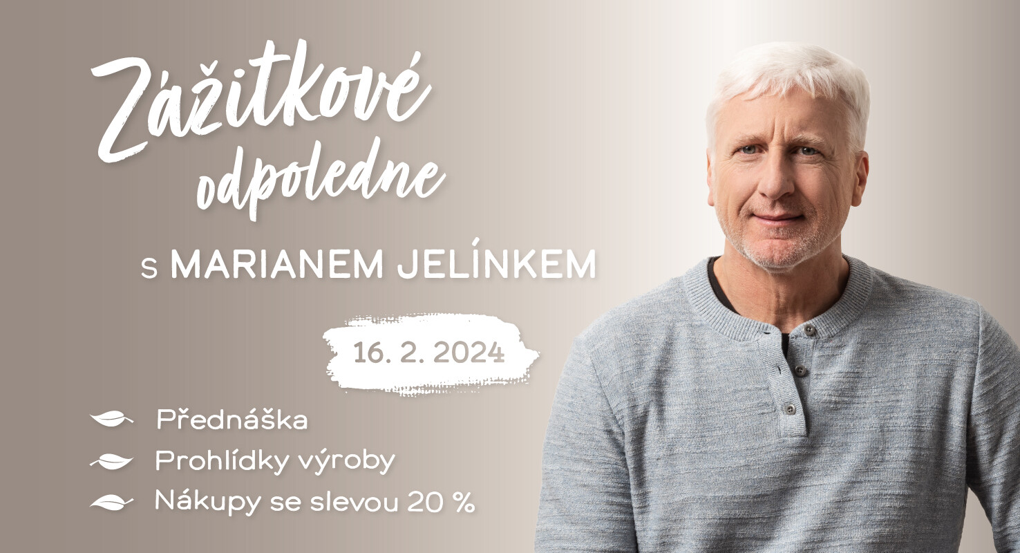 Zážitkové odpoledne s Marianem Jelínkem 16. 2. 2024